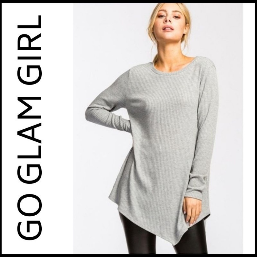NWT Gorgeous Asymmetric Ribbed Tunic - Picture 4 of 4
